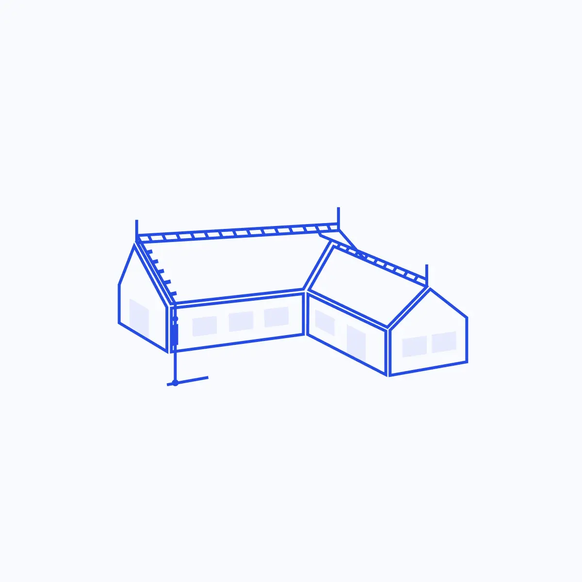 Klasický hromosvod – ilustrace